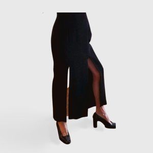Andrea Behar Long Skirt with Dramatic Slits, NEW